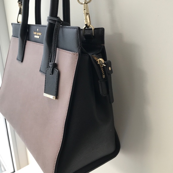 Kate Spade Cameron Two Tone Satchel with Strap - Picture 4 of 12